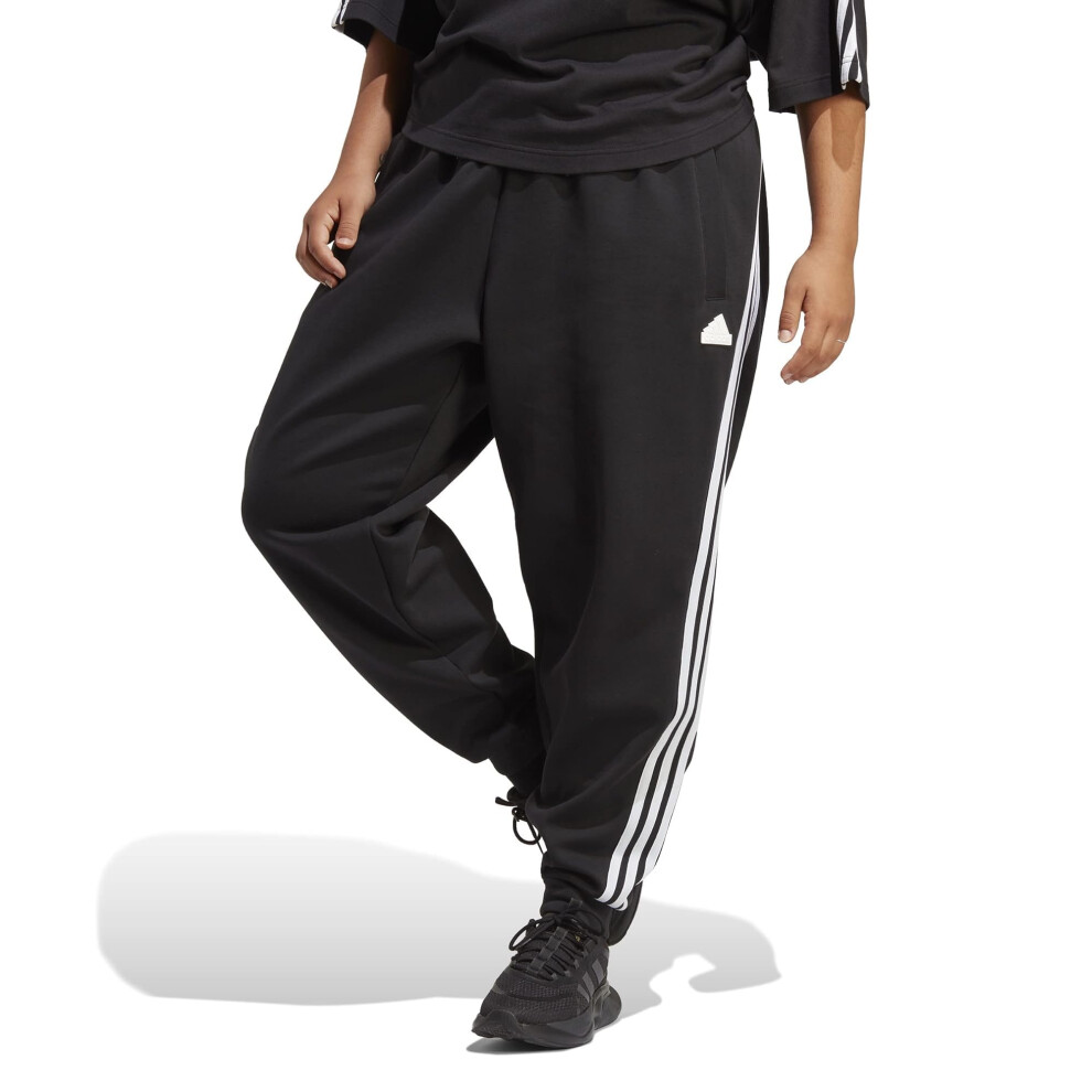 adidas Women's Future Icon Three Stripes Regular Pants  Black  Small