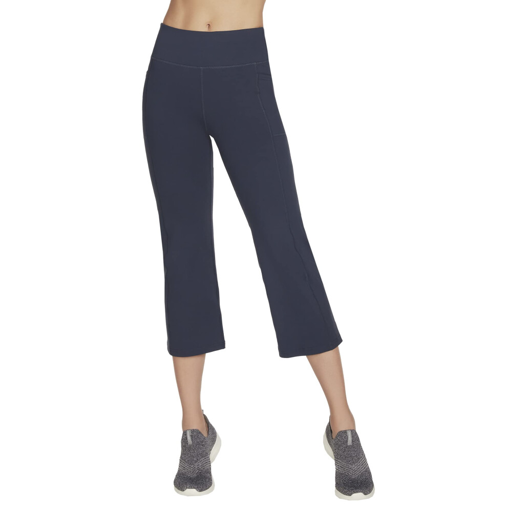 Skechers Women's Go Walk High Waisted Crop Pant  Blue Iris  XX-Large