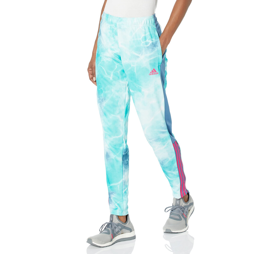 adidas Women's Tiro Pants  Altered Blue/Mint Rush/Team Real Magenta  L