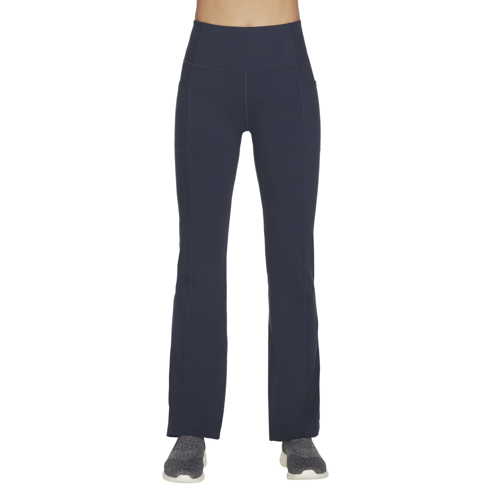 Skechers Women's Go Walk High Waisted Evolution Flare Pant  Navy  3X-L