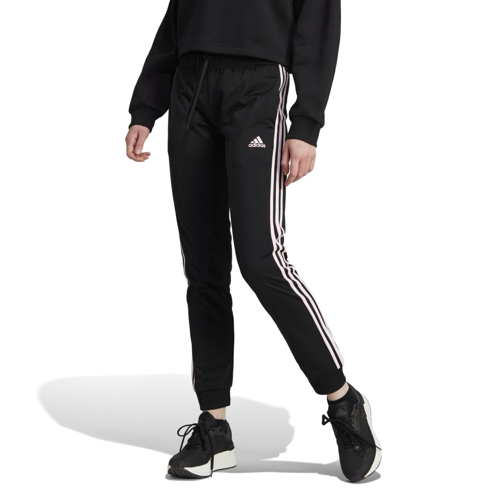 adidas Women's Essentials Warm-Up Slim Tapered 3-Stripes Track Pants