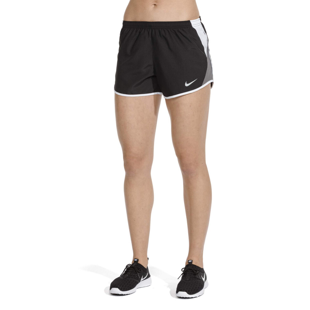 Nike Women's Dry 10K Running Shorts  Black/White/Dark Grey/Wolf Grey