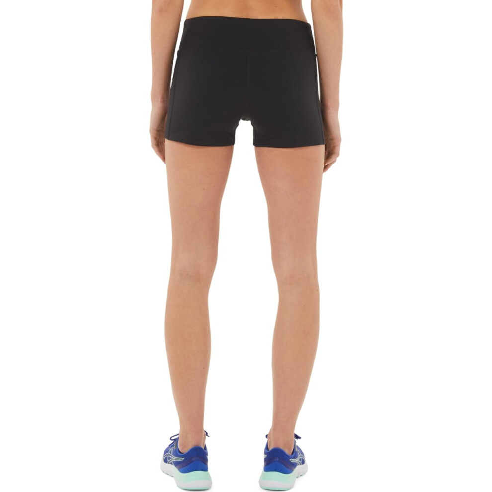 ASICS Women's Circuit 3 Inch Compression Shorts  Team Black  Medium