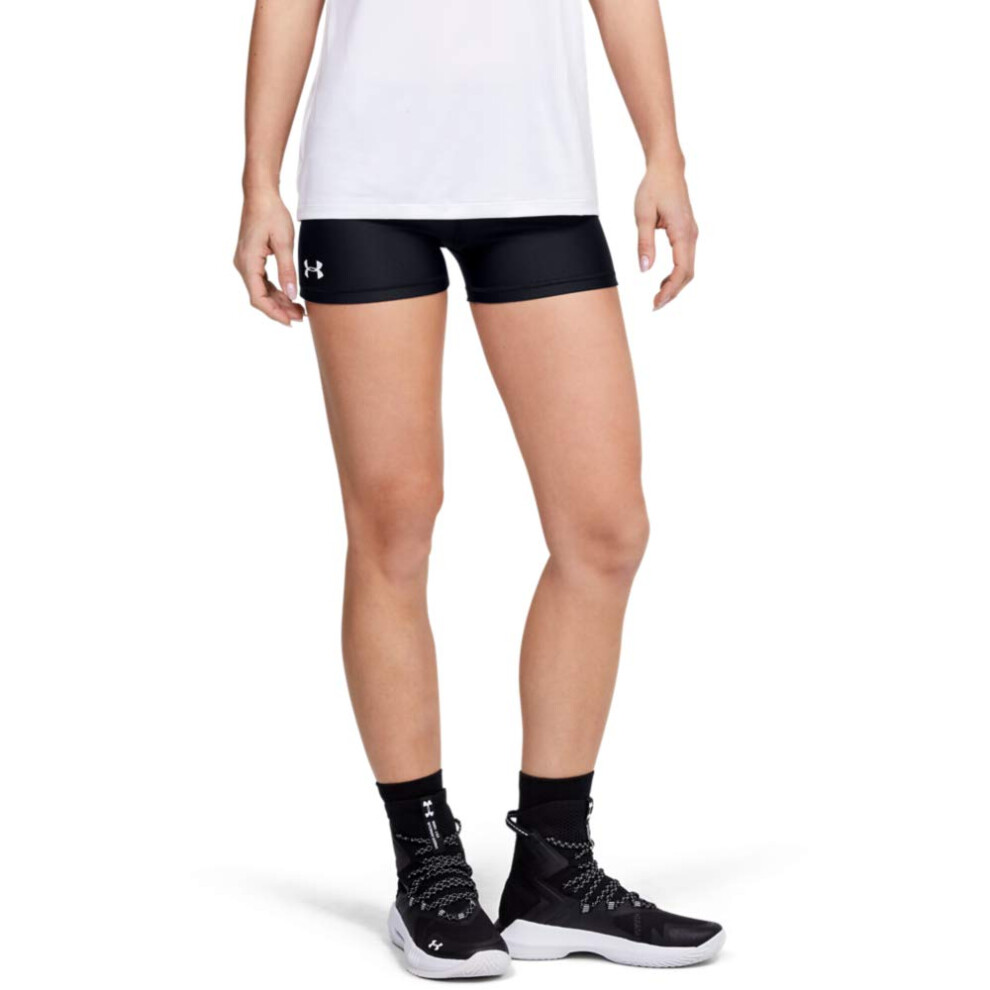 Under Armour Women's Team Shorty 3   Black (001)/White   Large