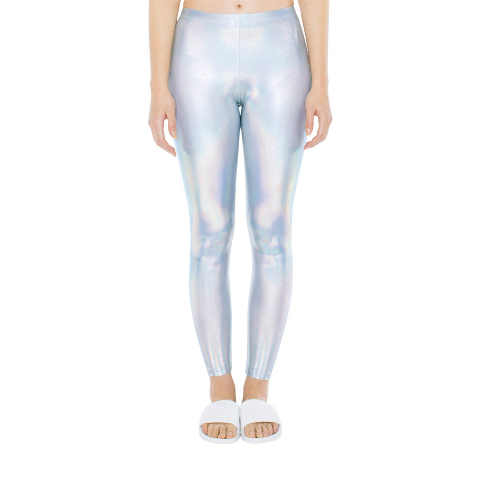 American Apparel Women's Metallic Legging  Iridescent  Large