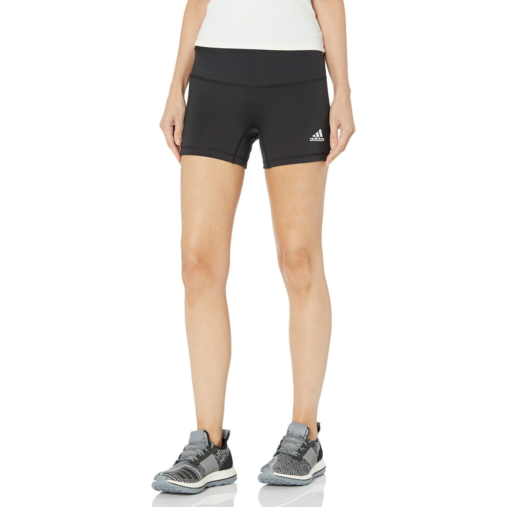 adidas Women's 4 Inch Shorts  Black/White  Medium