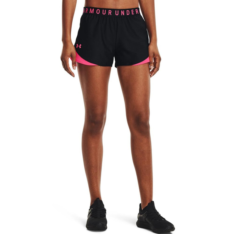 Under Armour Womens Play Up 3.0 Shorts   Black (028)/Cerise   Medium