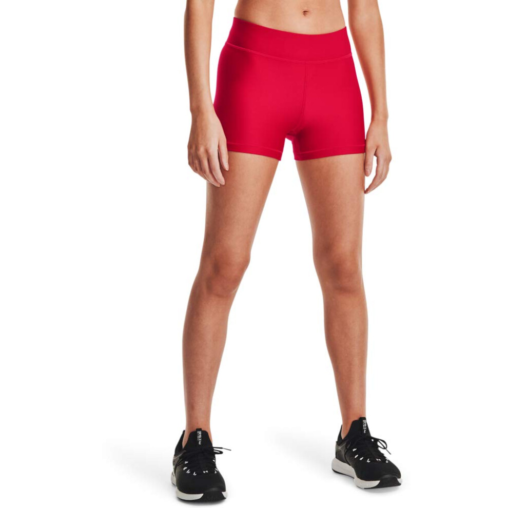 Under Armour Heatgear Armour Mid Rise Shorty  Red (600)/Black  X-Small