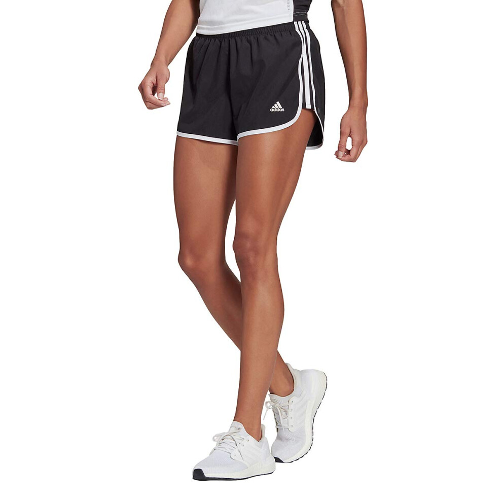 adidas Women's Marathon 20 Shorts  Black/White  X-Large