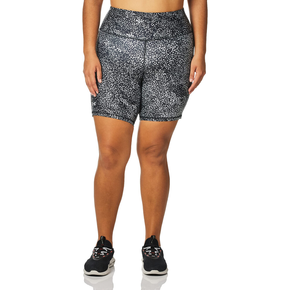 Under Armour Women's HeatGear Armour AOP Bike Shorts  Black (001)/Irid