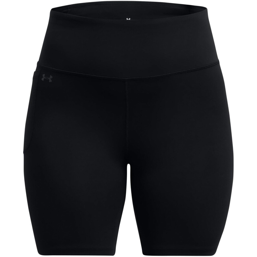 Under Armour Womens Motion Bike Shorts  (001) Black / / Jet Gray  Larg