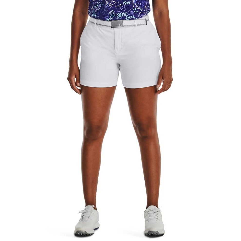 Under Armour Women's Links Shorty  (101) White/White/Metallic Silver