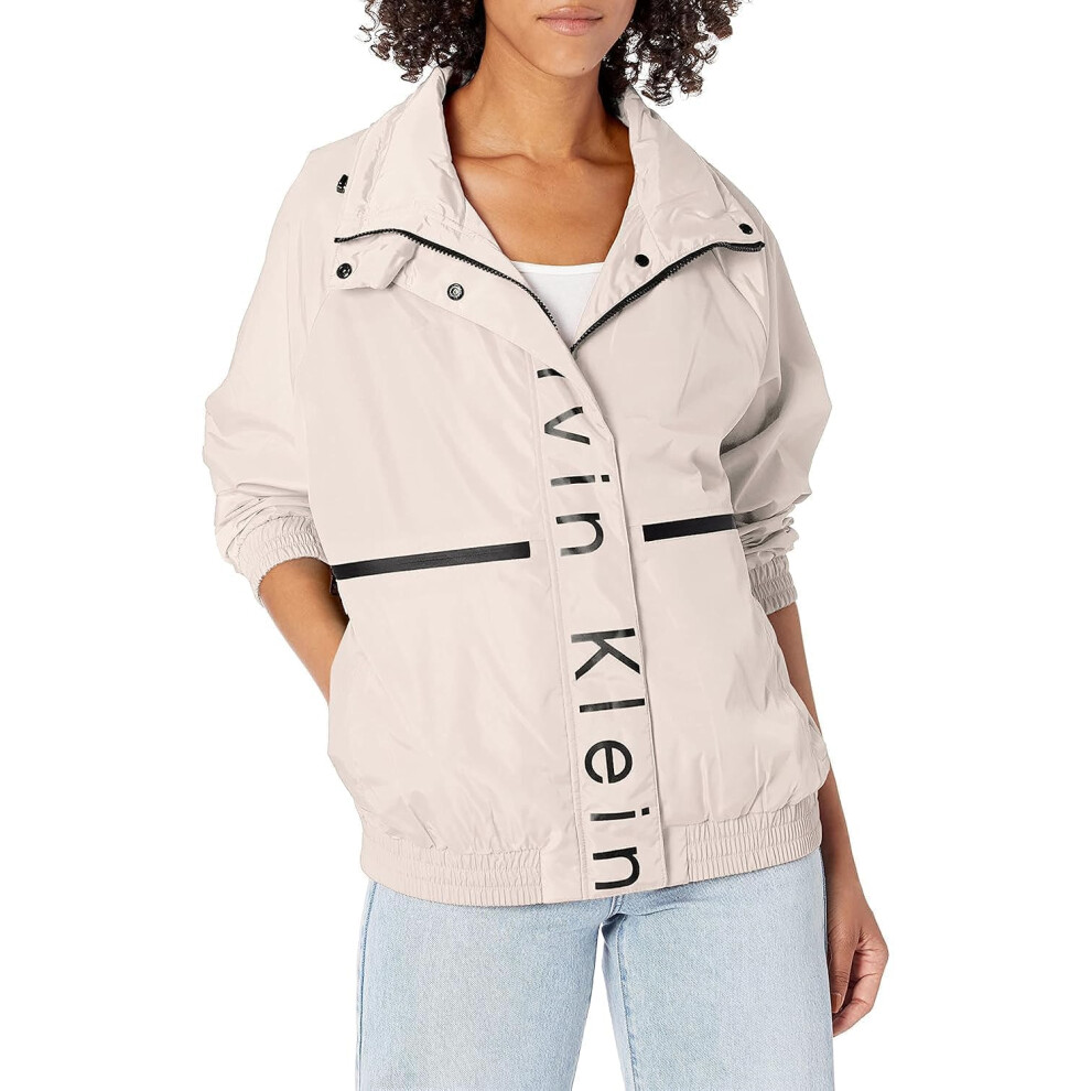 Calvin Klein Women's Lightweight Water Resistant Everyday Windbreaker