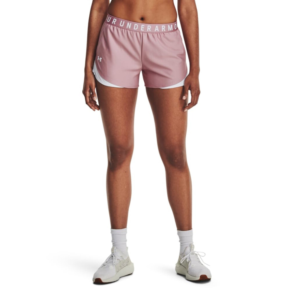 Under Armour Womens Play Up 3.0 Shorts  (697) Pink Elixir/White/White