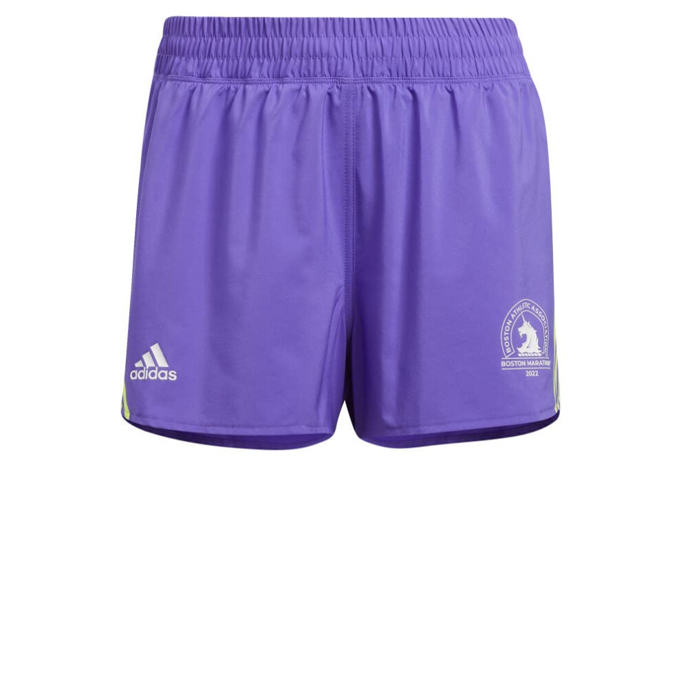 adidas Boston Marathon 2022 Run Icons 3-Stripes Shorts Women's  Purple