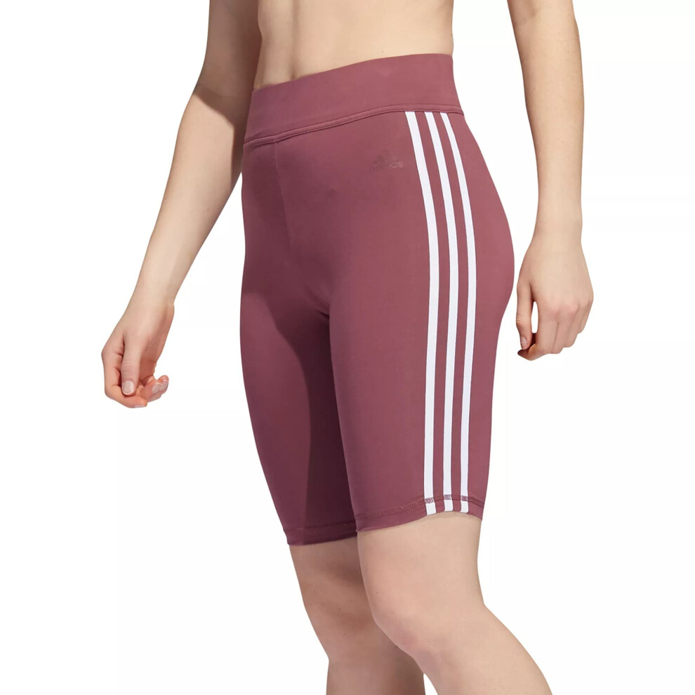 adidas Women's Sportswear Essentials 3-Stripes Bike Shorts  Quiet Crim