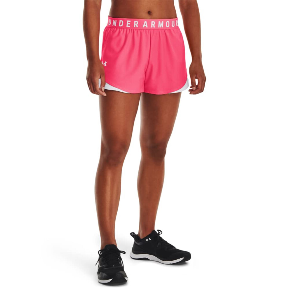 Under Armour Womens Play Up 3.0 Shorts  (683) Pink Shock/White/White