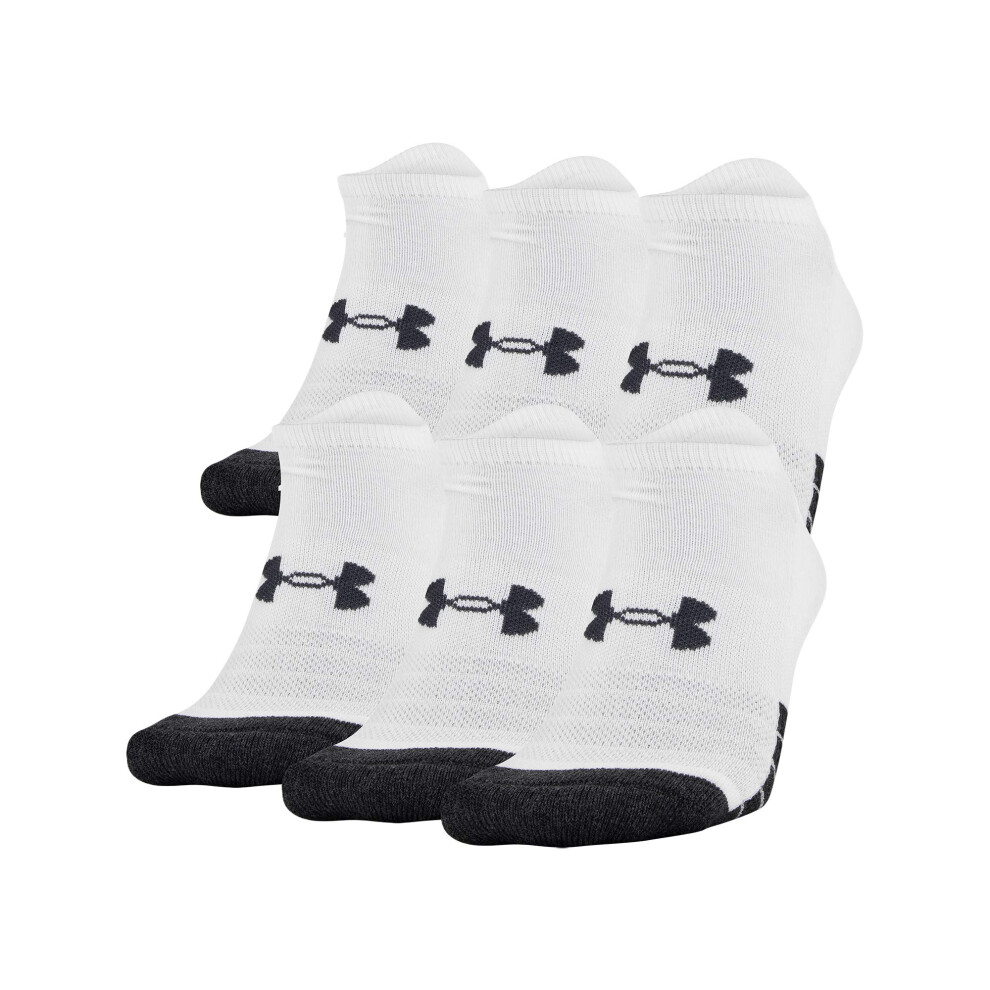 Under Armour Adult Performance Tech No Show Socks  Multipairs  White (