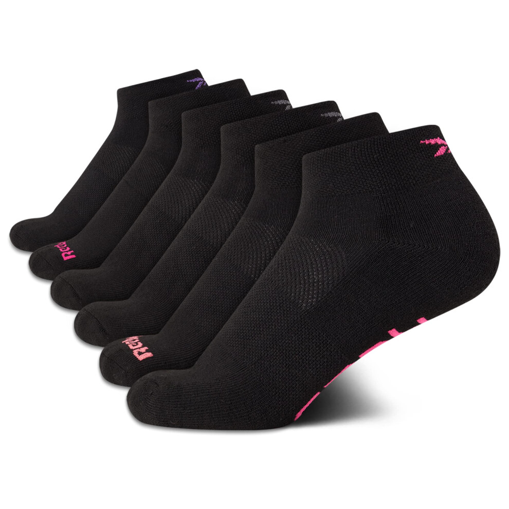 Reebok Women's Comfort Cushioned Athletic Quarter Cut Socks (6 Pack)