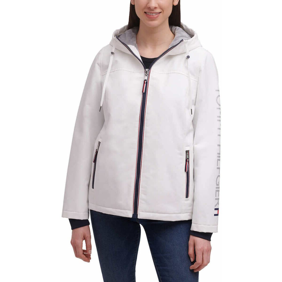 Tommy Hilfiger Womens Heavyweight Softshell Hooded Jacket (as1  alpha