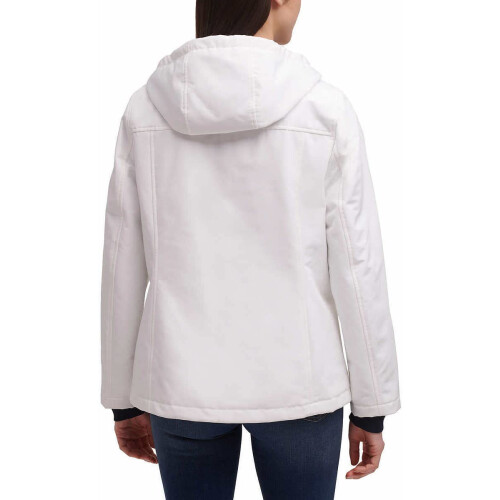 Tommy Hilfiger Chaqueta con capucha Tommy Hilfiger para mujer, Softshell, Regular, Blanca 2