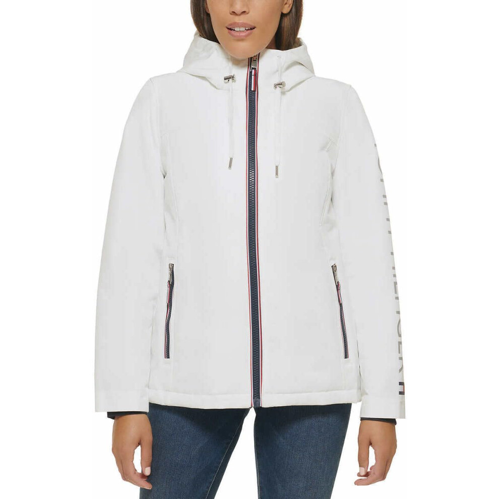 Tommy Hilfiger Women's Full Zip Heavyweight Softshell Hooded Fleece Li