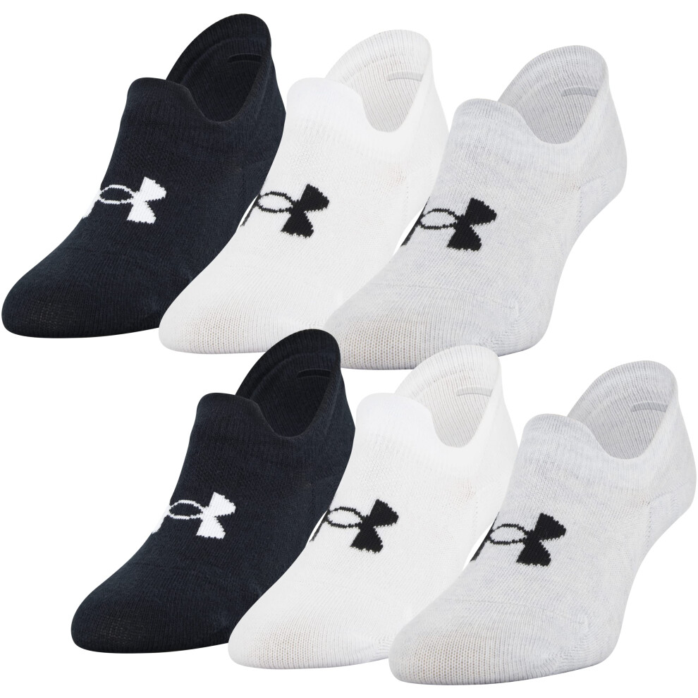 Under Armour Adult Essential Ultra Low Tab Socks  Multipairs  Halo Gra