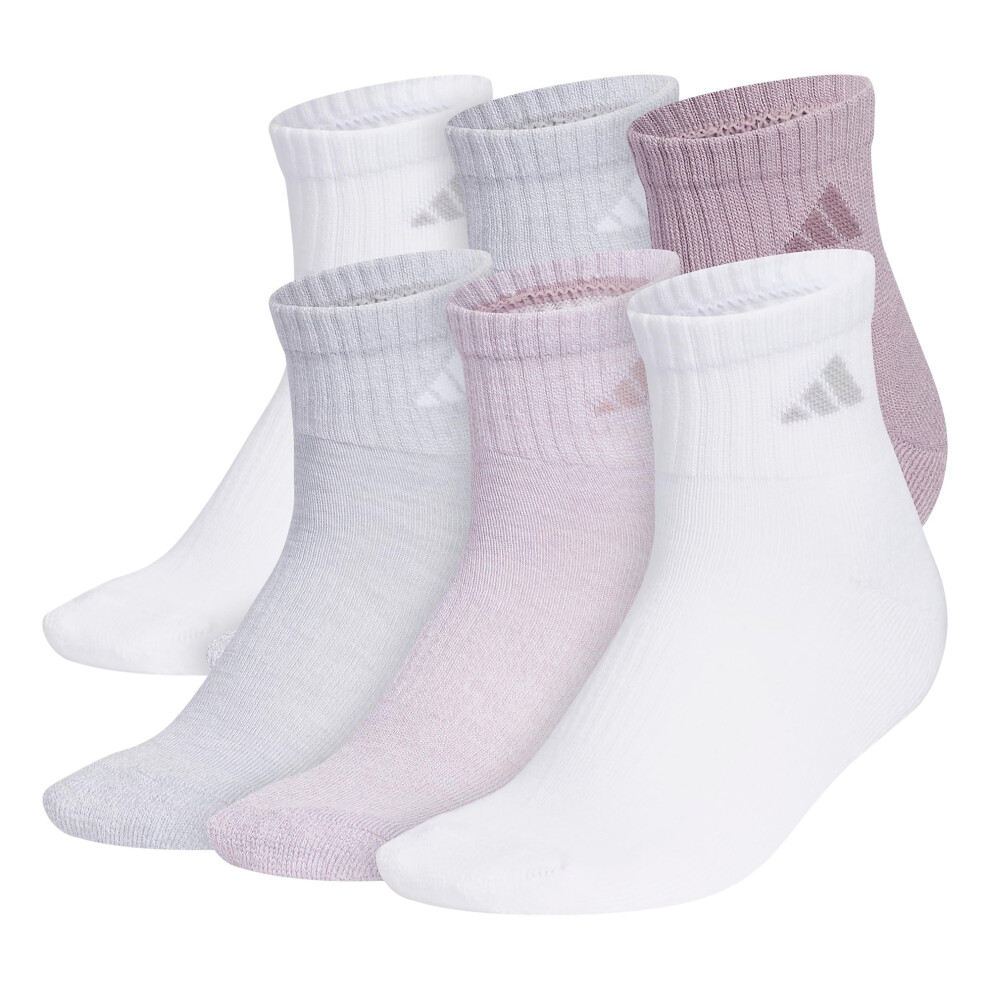 Athletic Cushioned Quarter Socks (6-Pair) with arch compression for a