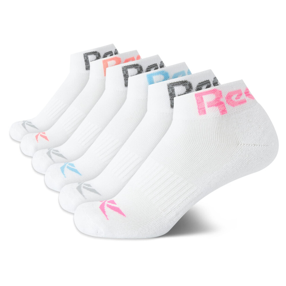 Reebok Women's Comfort Cushioned Athletic Quarter Cut Socks (6 Pack)