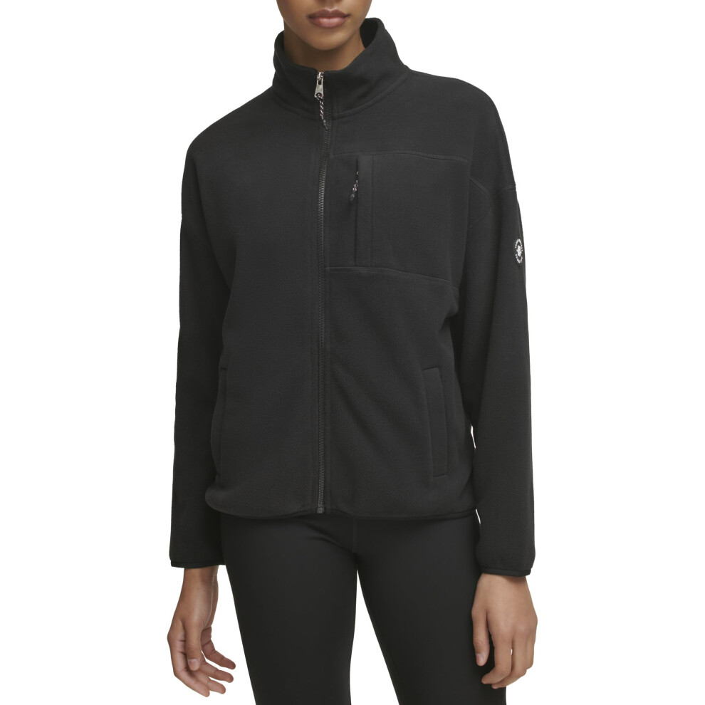 Tommy Hilfiger Women's Soft Polar Fleece Full Zip  Black