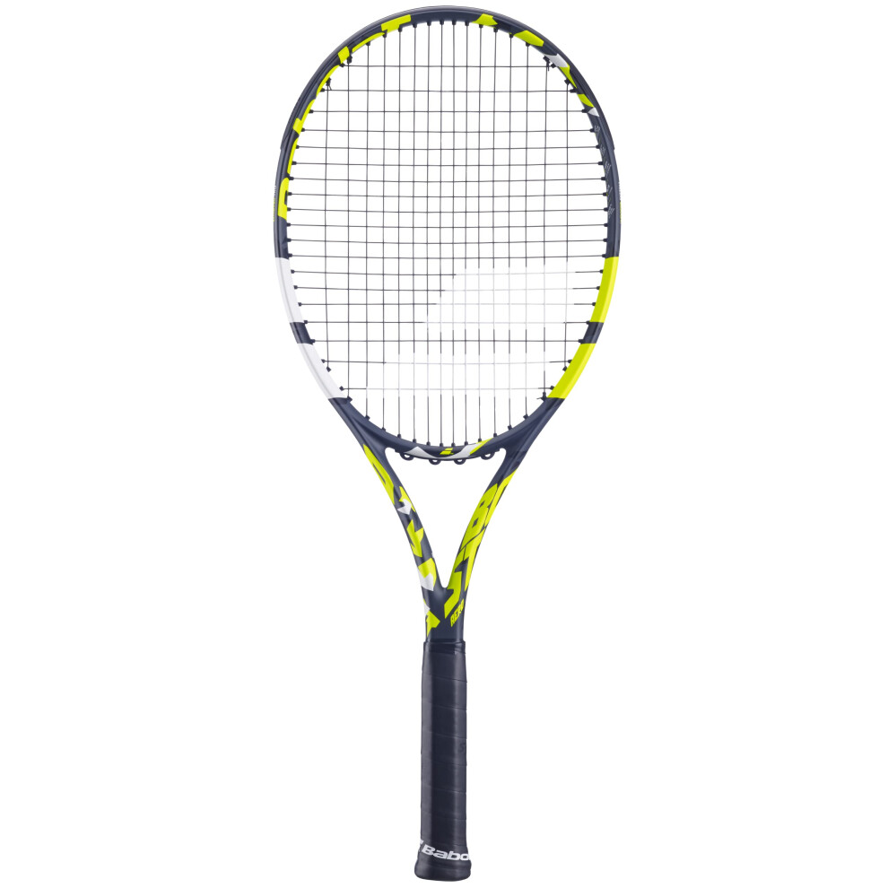 Babolat Boost Aero Yellow Tennis Racquet (4 3/8"" Grip) Strung with Wh