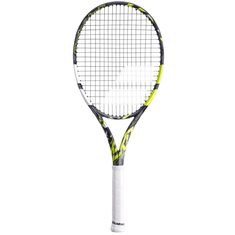 Babolat Pure Aero Team Tennis Racquet - Strung with 16g White Babolat