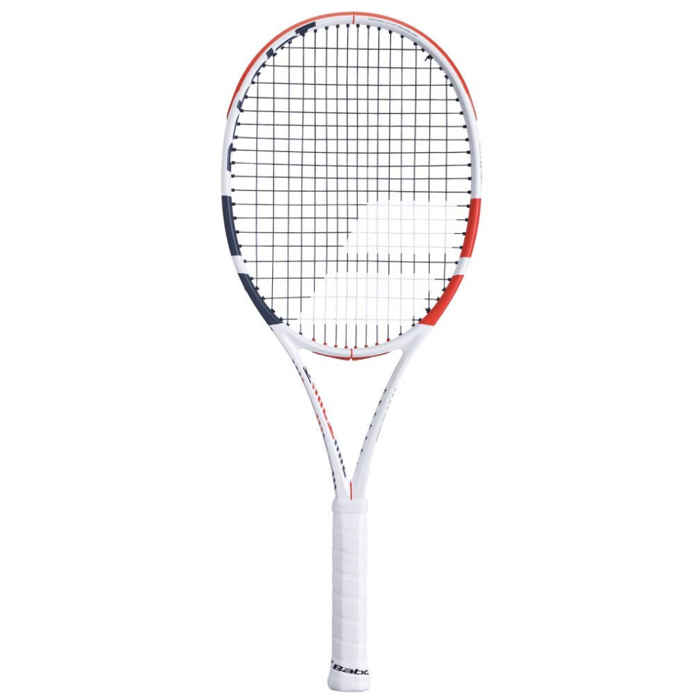 Babolat Pure Strike 100 Tennis Racquet Racquet - Strung with 16g White