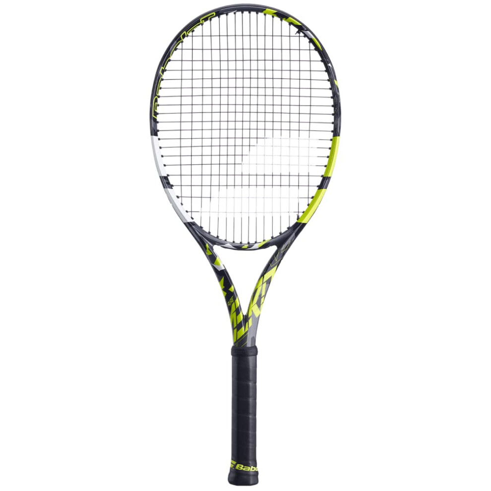 Babolat Pure Aero Tennis Racquet - Strung with 16g White Babolat Syn G