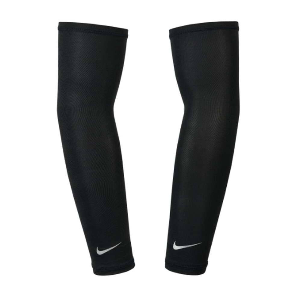 Nike Dri-Fit UV Solar Arm Sleeves - 1 Pair - Unisex - Adult (Black  Ad