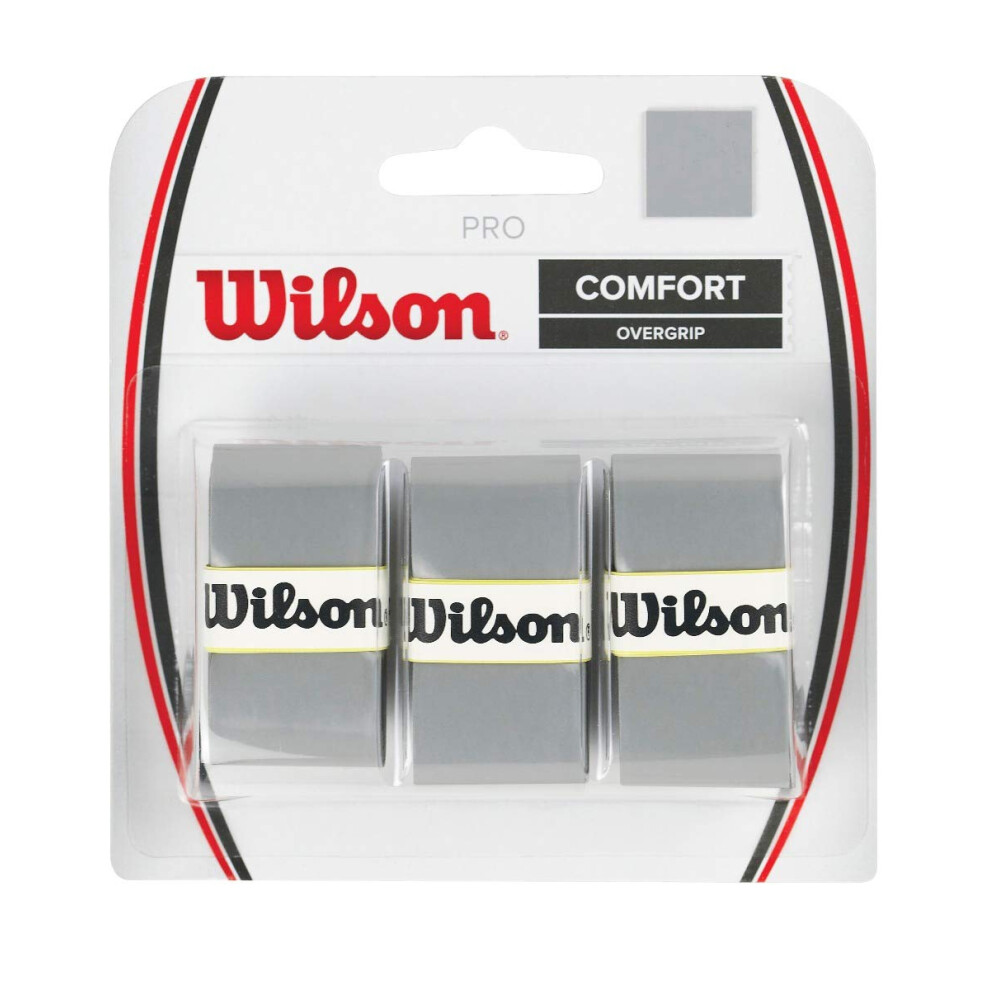 WILSON Pro Tennis Racquet Over Grip  Silver