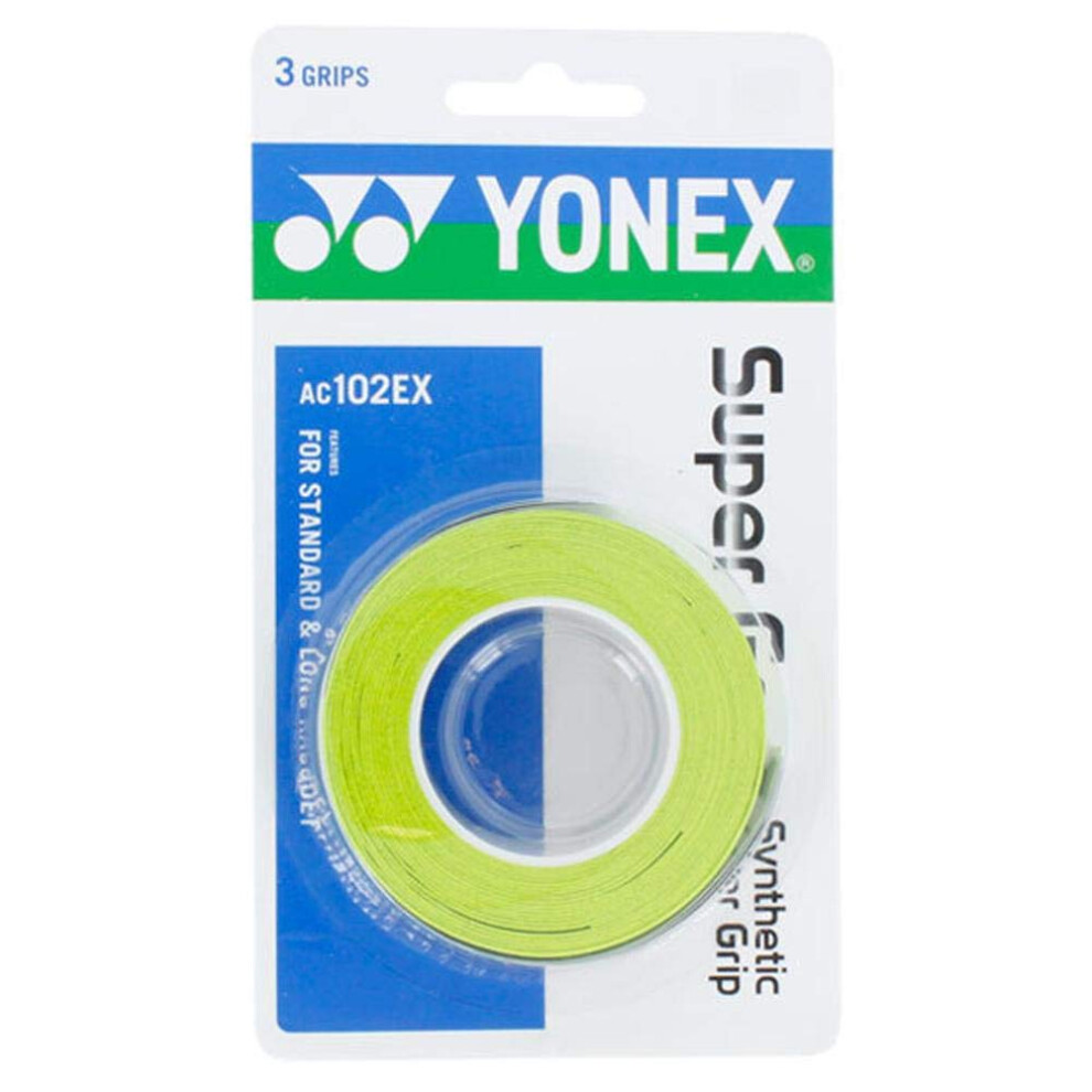 YONEX Super GRAP Racquet Overgrip (White  3-Pack)