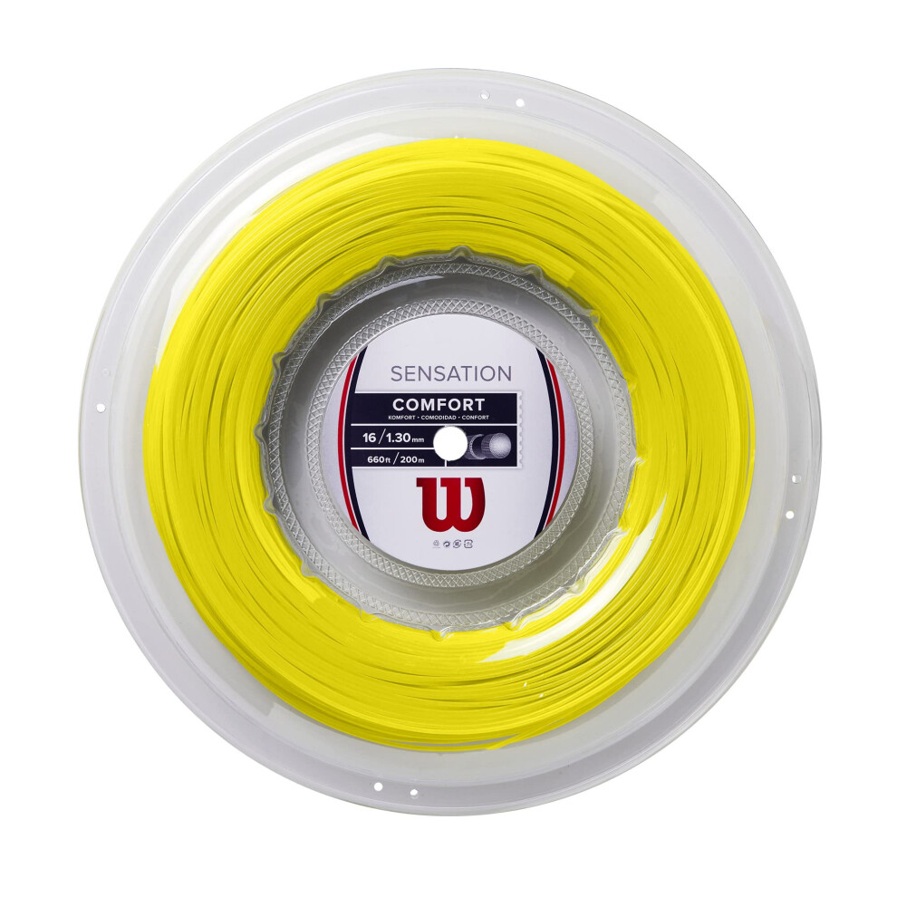 WILSON Sensation 16 Tennis String - 200m Reel  Yellow