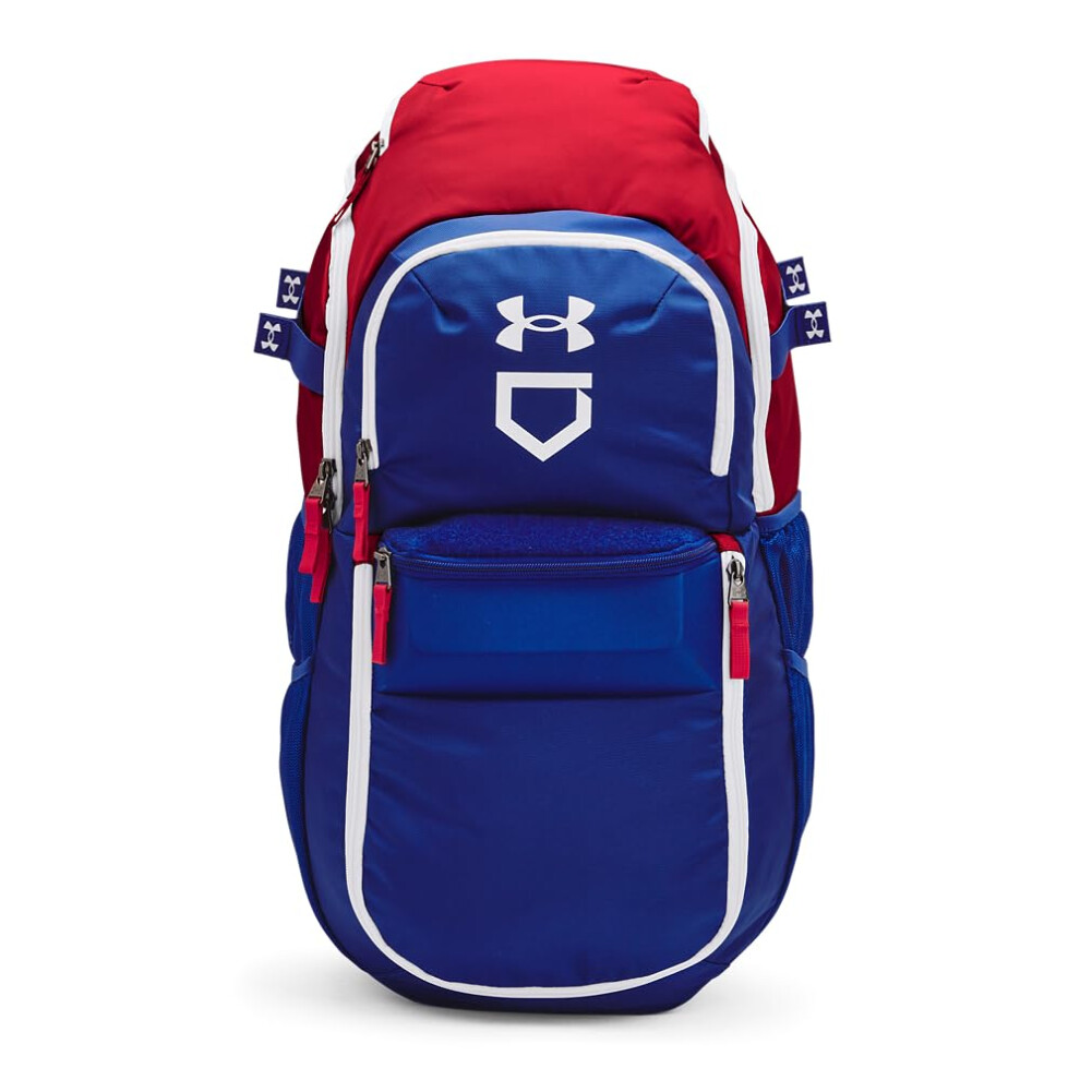 Under Armour mens Yard Baseball Backpack   Red (601)/White   One Size