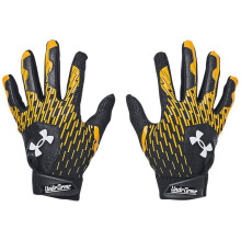 Guanti da Baseball Under Armour per Ragazzi, (006) Nero/Steeltown Gold/Bianco, Piccolo