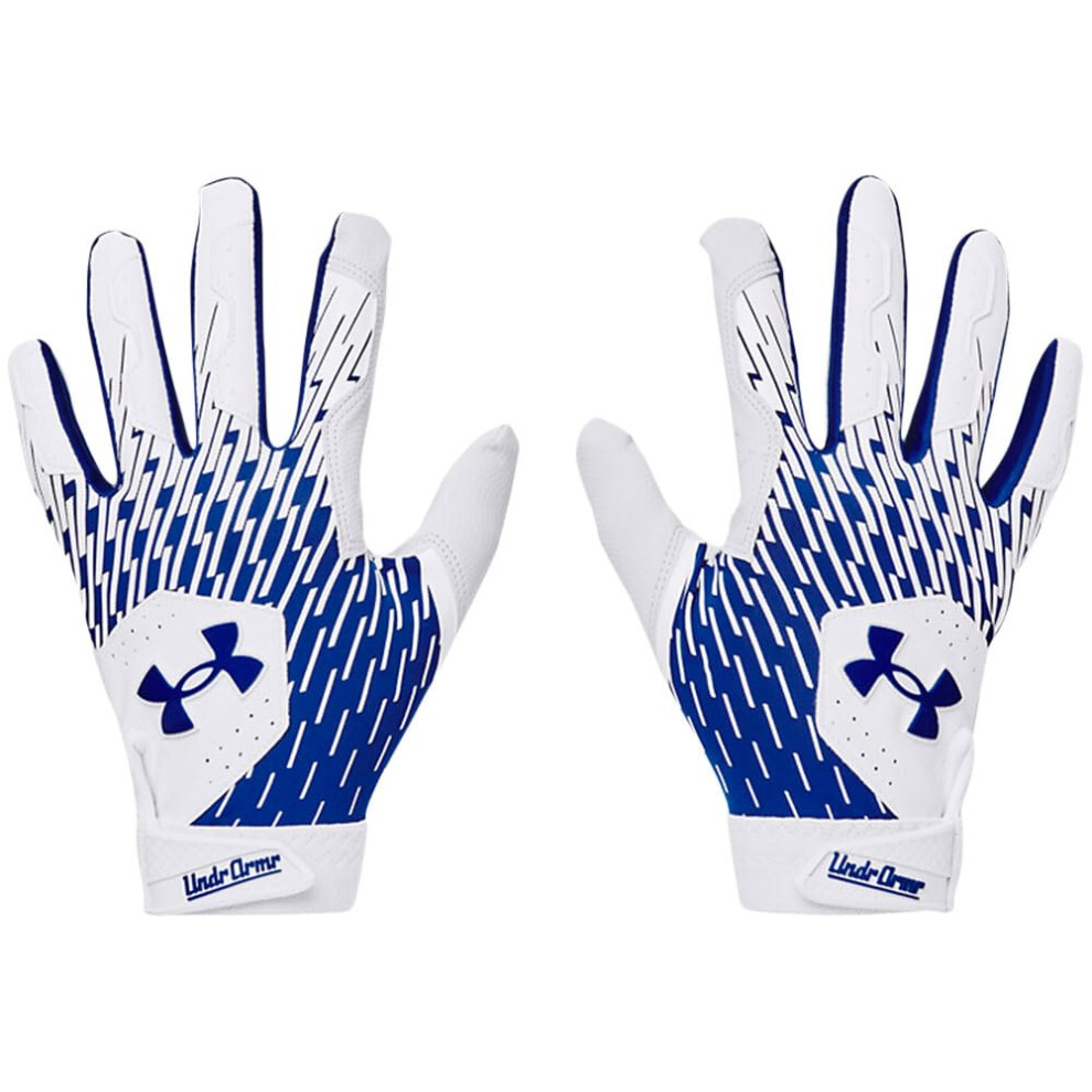 Under Armour Men's Clean Up Baseball Gloves  (102) White/Team Royal/Te