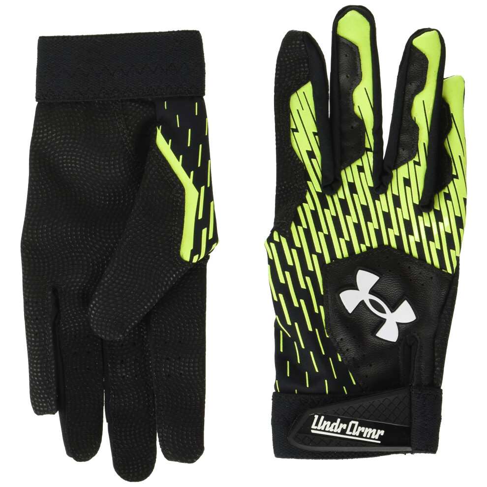 Under Armour Boys Youth Clean Up Baseball Gloves  (005) Black/High-Vis