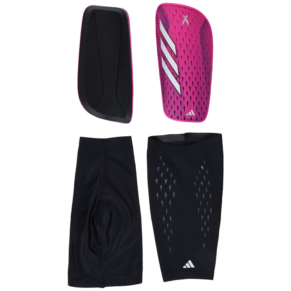 adidas Unisex-Adult X Soft Ground Pro Shin Guards  Team Shock Pink/Whi