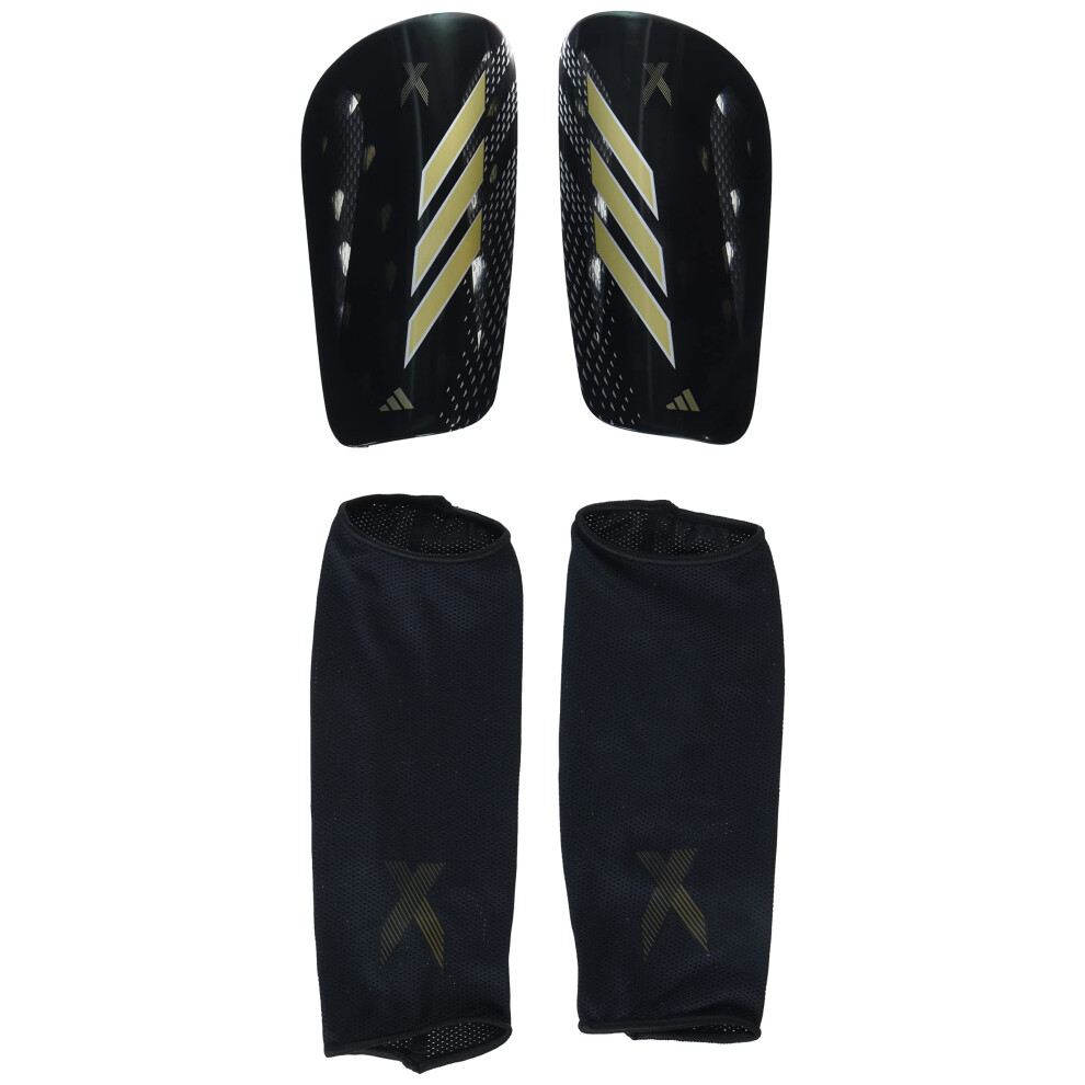 adidas Unisex-Adult X League Shin Guards  Black/Night Grey/Matte Gold