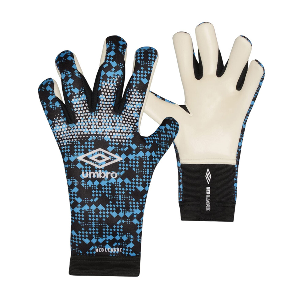 Umbro Adult Neo League Goalkeeper Gloves  Black/White/Blue  9