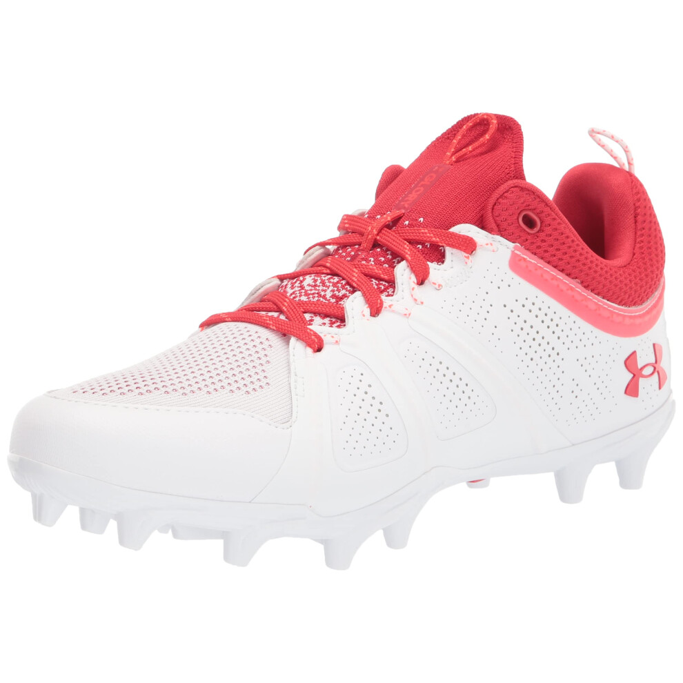 Under Armour Womens Glory Mc Lacrosse Shoe  White (101 Red  5.5 US