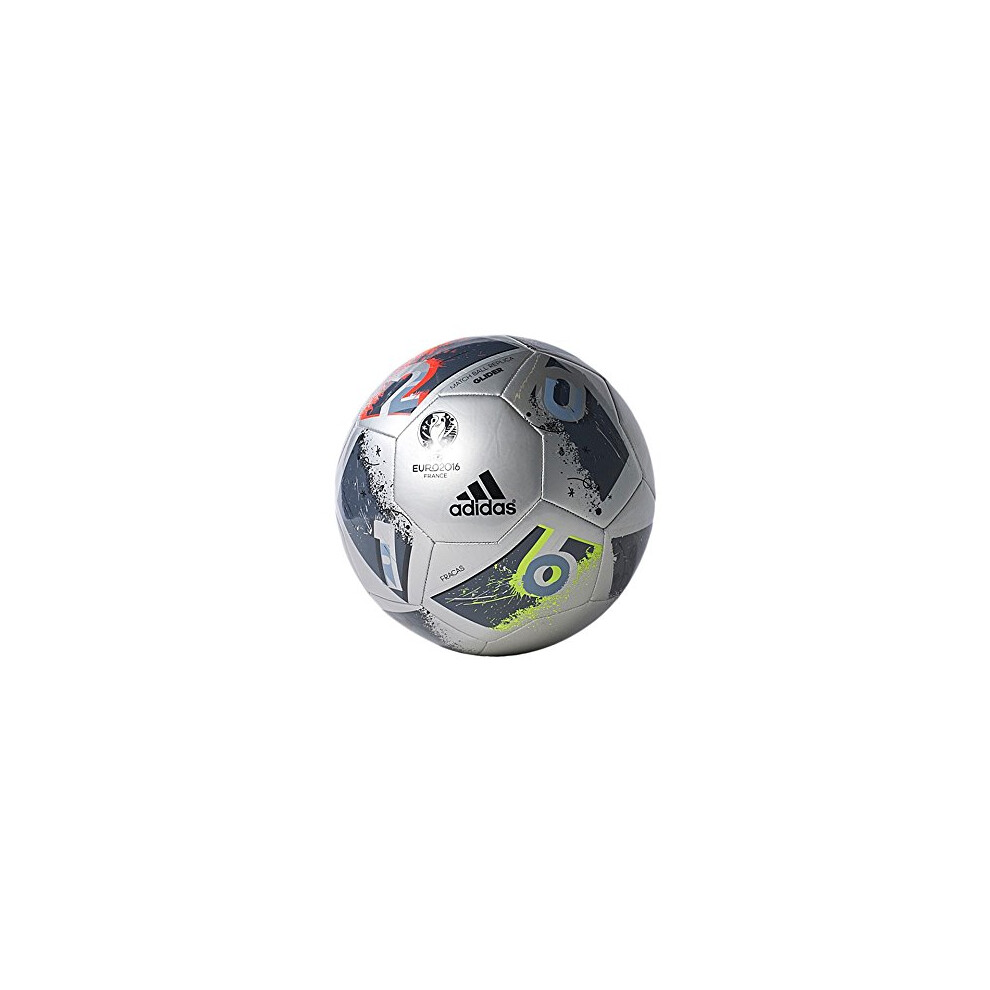 adidas Performance Euro 16 Glider Soccer Ball  Silver Metallic Grey/Ni