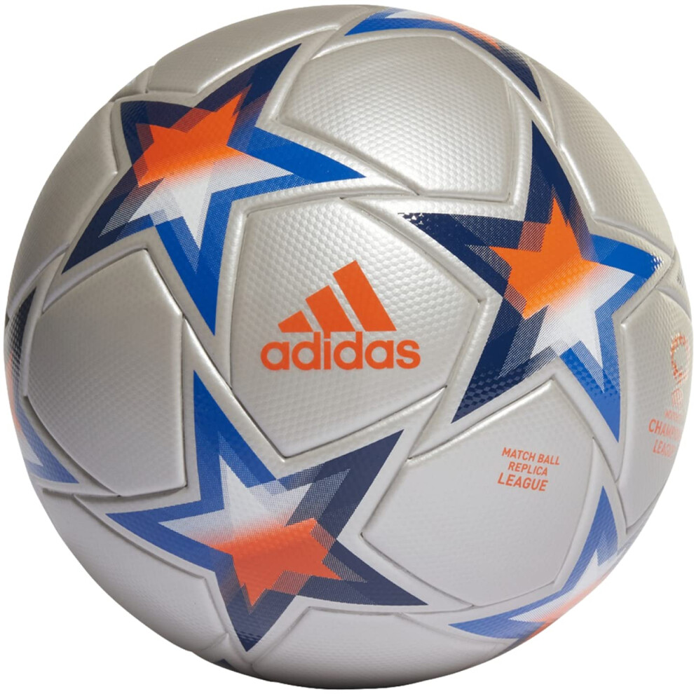 adidas Unisex-Adult Womens UCL League Ball Silver Metallic 5