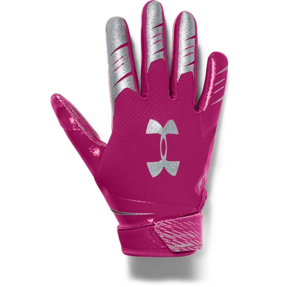 Under Armour Boys' F7 Yth  Tropic Pink (654)/Metallic Silver  Youth Me