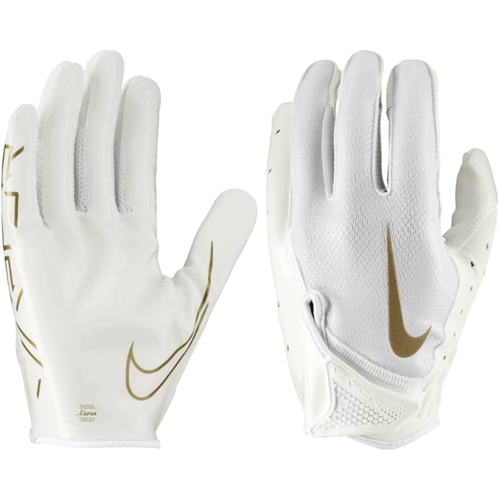 Nike Vapor Jet 7.0 Football Gloves White | White | Gold XL